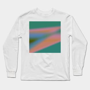 RED GREEN WHITE ABSTRACT TEXTURE Long Sleeve T-Shirt